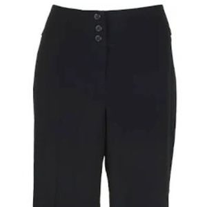 Mid rise wide leg dress pants 12 Short